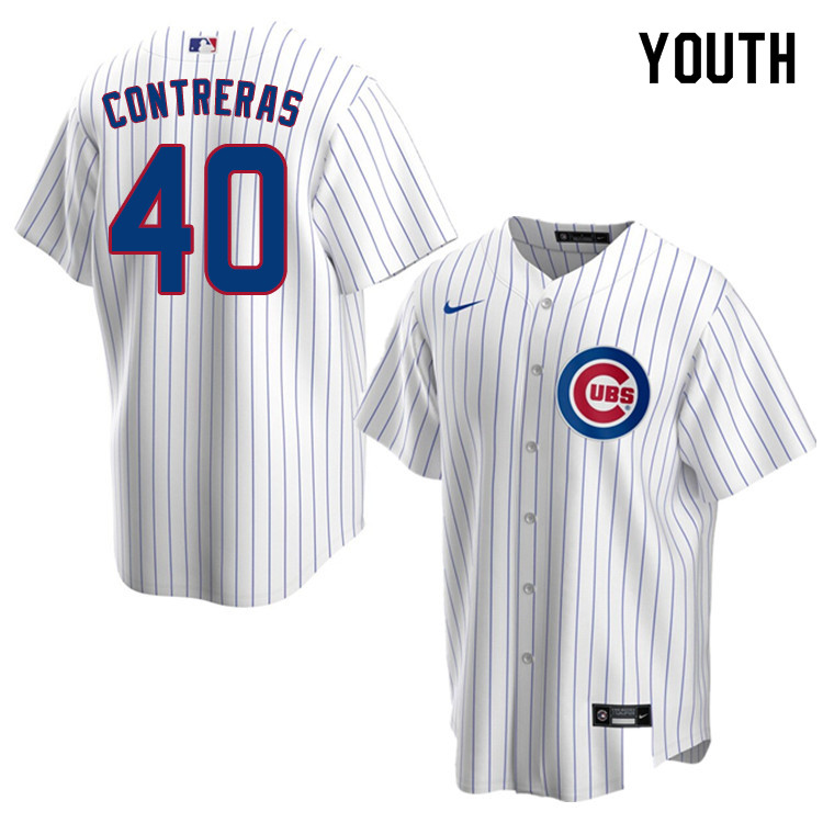 Nike Youth #40 Willson Contreras Chicago Cubs Baseball Jerseys Sale-White